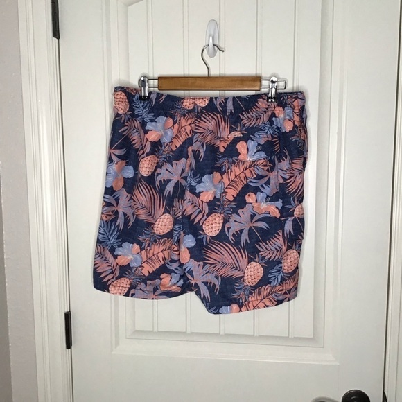 TOMMY BAHAMA Naples Midnight Coral Swim Trunk in Ocean Deep - Picture 8 of 11